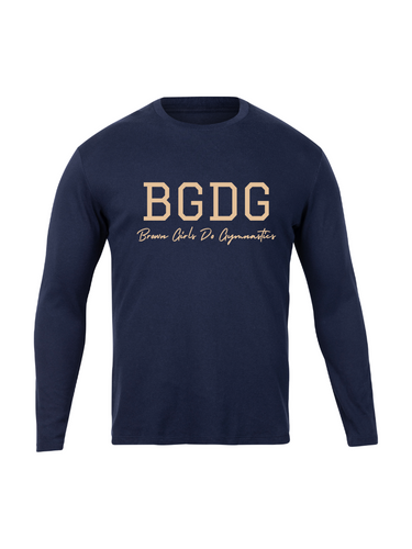 Navy Long Sleeve BGDG T-shirt